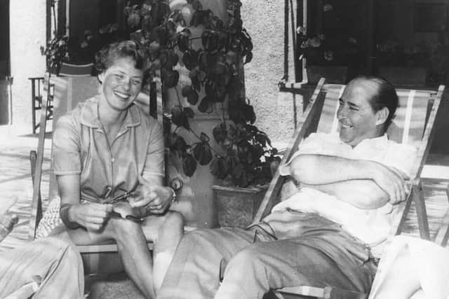 Film director Roberto Rossellini and his wife, actress Ingrid Bergman, relaxing together in deck chairs, in Portofino, circa 1952. Printed following his death in 1977. (Photo by Keystone/Hulton Archive/Getty Images)