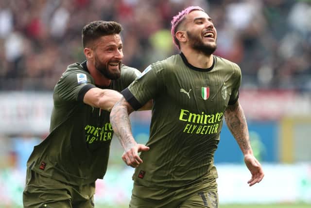 Theo Hernandez and Olivier Giroud set to be in action against Inter this evening