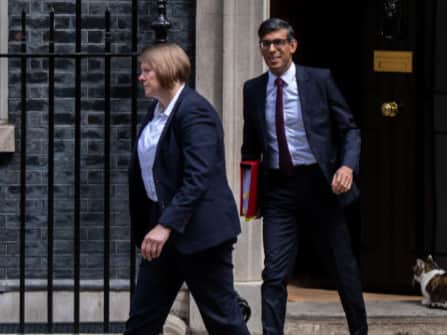 Rishi Sunak leaves Downing Street (Photo: Getty)