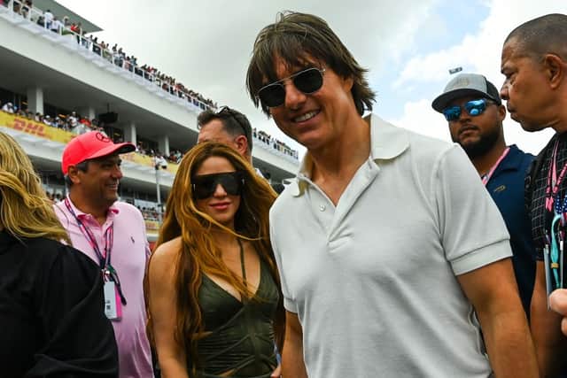 Shakira, who has recently moved to Miami, was seen with Tom Cruise at F1 GP (PIc:Getty)