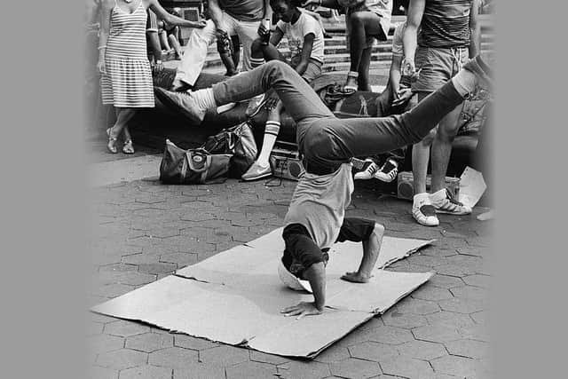 Breaking in Washington Square Park in New York in 1970s