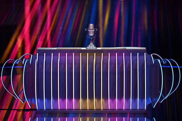 The Eurovision trophy. Picture: PAUL ELLIS/AFP via Getty Images