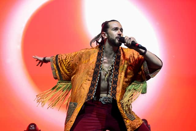Pasha Parfeni performs at the London Eurovision party