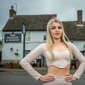 Landlady Rheanna Geraghty at the Waggon and Horses pub. Picture: James Linsell-Clark / SWNS
