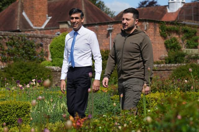 Volodymyr Zelensky met Rishi Sunak at Chequers as part of his tour of western allies (Photo: Carl Court/PA Wire)
