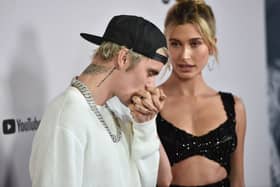 LOS ANGELES, CALIFORNIA - JANUARY 27: Justin Bieber and Hailey Bieber attend the premiere of YouTube Original's "Justin Bieber: Seasons" at the Regency Bruin Theatre on January 27, 2020 in Los Angeles, California. (Photo by Alberto E. Rodriguez/Getty Images)
