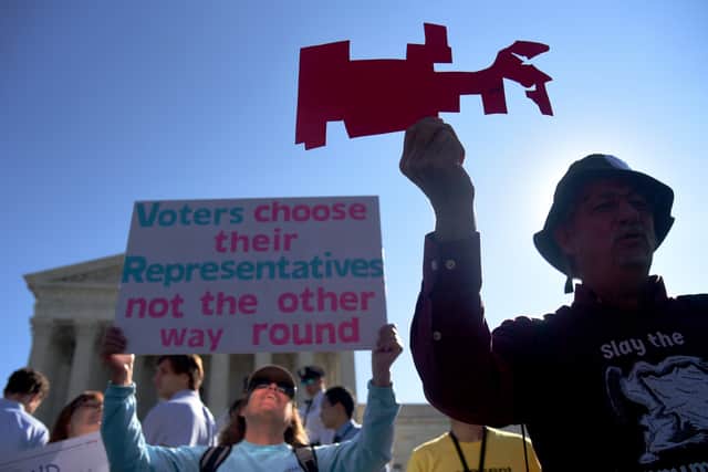 In the US, the redrawing of electoral districts occurs once every 10 years following a census, a process that can be susceptible to gerrymandering if it is manipulated for partisan advantage (Photo: Olivier Douliery/Getty Images)