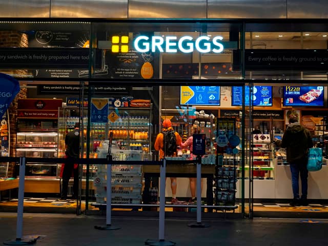 Greggs bakery sales are up 17% on 2022. Photograph by AFP via Getty Images