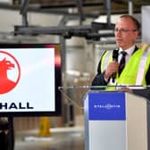 Stellantis managing director Paul Willcox at the group's factory in Ellesmere Port, England. (Photo by Anthony Devlin/Getty Images for Vauxhall)
