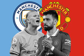Manchester City and Manchester United will face off in the FA Cup Final at Wembley on 3 June (images: AFP/Getty Images)