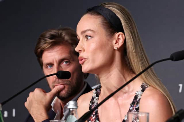 Cannes juror Brie Larson was shocked by a question about Johnny Depp's new film