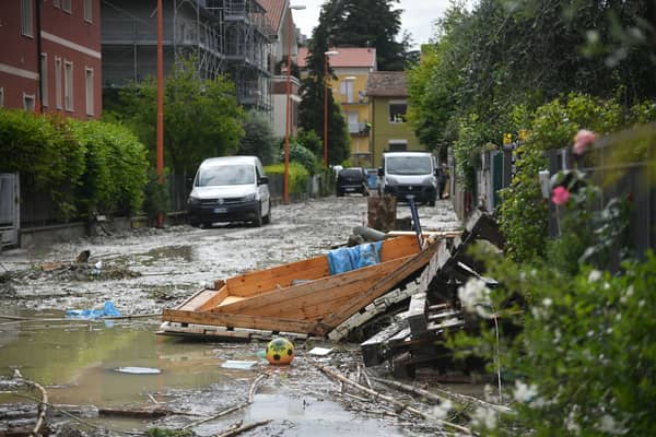 Flooding in Italy has left a path of destruction in the central region of the country. (Credit: Getty Images)
