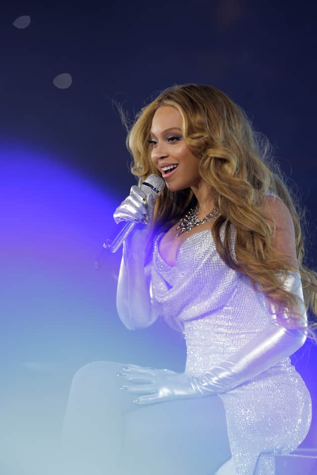 Beyoncé performing at the Principality Stadium in Cardiff (Image: Andrew White/Live Nation/PA Wire)