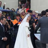GRANADA, SPAIN - MAY 28:  Lady Charlotte Wellesley and Alejandro Santo Domingo are seen outside of the church after marrying at Illora on May 28, 2016 in Granada, Spain.  (Photo by Daniel Perez/Getty Images)