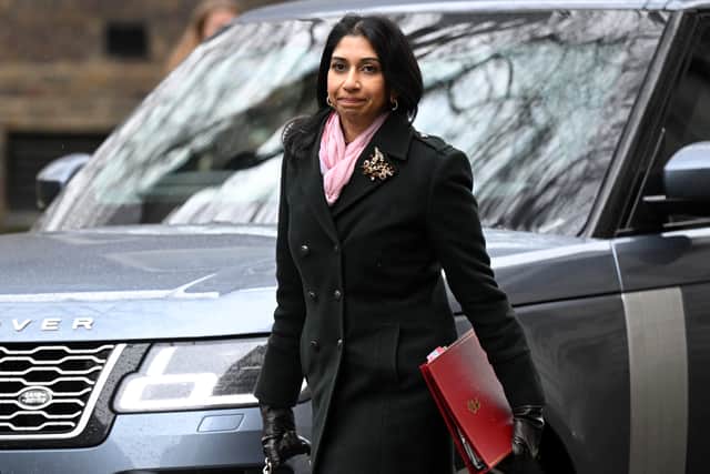 Suella Braverman was fined for speeding when she was Attorney General in the summer of 2022 - Credit: Getty