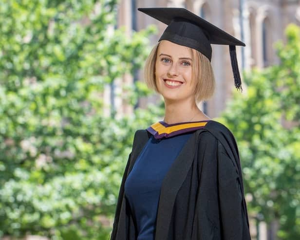 Cancer charity fundraiser Laura Nuttall, 23, has died after a five-year battle with brain cancer. (Credit: University of Manchester/PA Wire)
