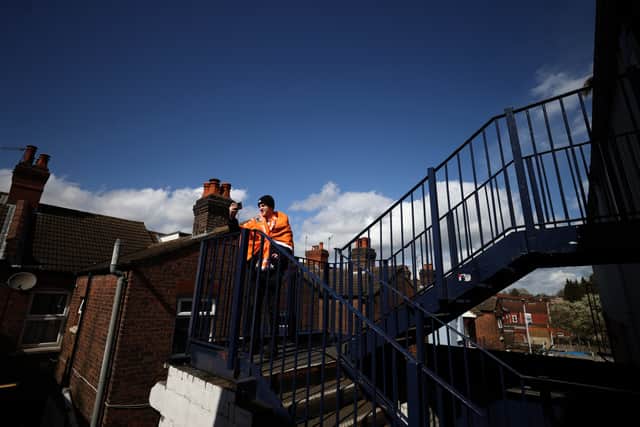 Kenilworth Road is known for its unconventional away entrance. (Getty Images)