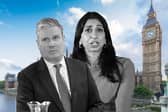Keir Starmer is making an announcement about the NHS, while Suella Braverman is under pressure over speeding. Credit: Getty