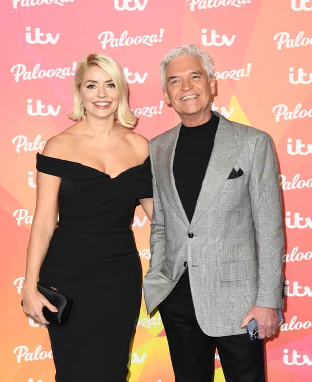 Holly Willoughby and Phillip Schofield attend ITV Palooza! at The Royal Festival Hall on November 23, 2021 in London, England. (Photo by Gareth Cattermole/Getty Images)