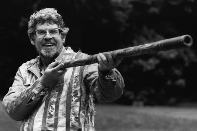 Disgraced entertainer Rolf Harris played hand carved didgeridoos in prison