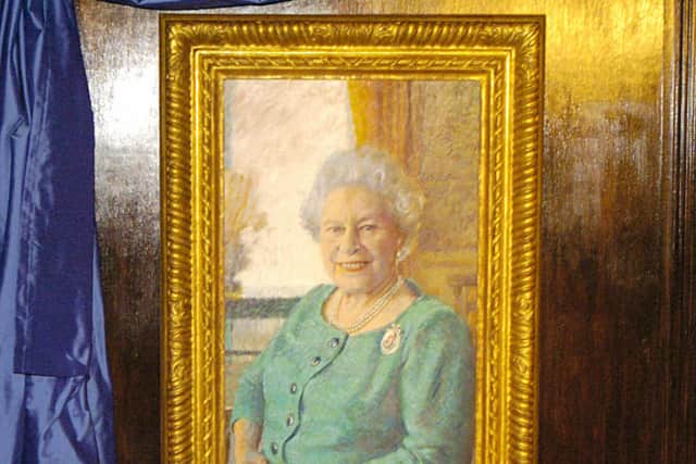 Queen Elizabeth sat twice for Rolf's oil painting (Pic:Getty)