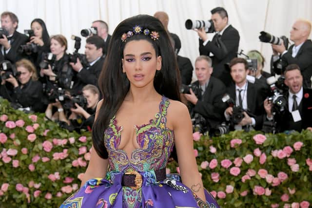 NEW YORK, NEW YORK - MAY 06: Dua Lipa attends The 2019 Met Gala Celebrating Camp: Notes on Fashion at Metropolitan Museum of Art on May 06, 2019 in New York City. (Photo by Neilson Barnard/Getty Images)