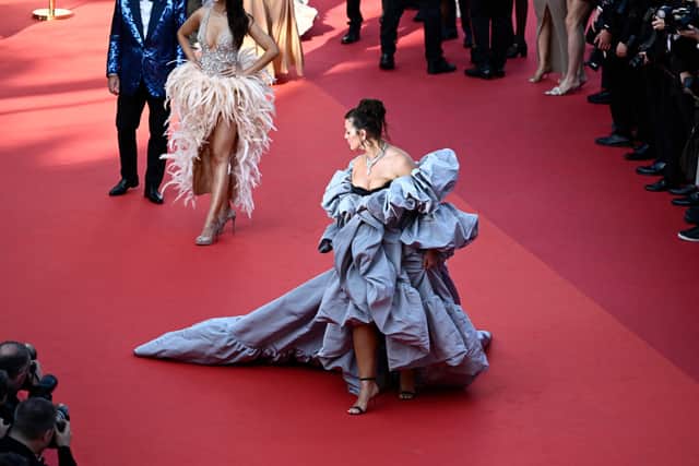 CANNES, FRANCE - MAY 22: Ashley Graham attends the "Club Zero" red carpet during the 76th annual Cannes film festival at Palais des Festivals on May 22, 2023 in Cannes, France. (Photo by Gareth Cattermole/Getty Images)