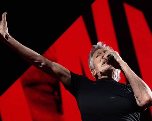 Roger Waters on stage in Paris, on 3 May 2023 (Photo: ANNA KURTH/AFP via Getty Images)