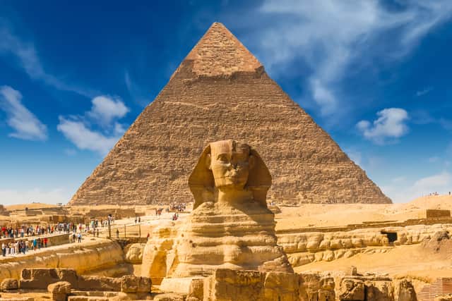Egyptian sphinx. Cairo. Giza