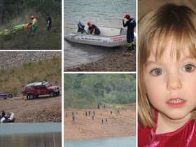Police have been searching a reservoir in Portugal as the search for missing Madeleine McCann continues.