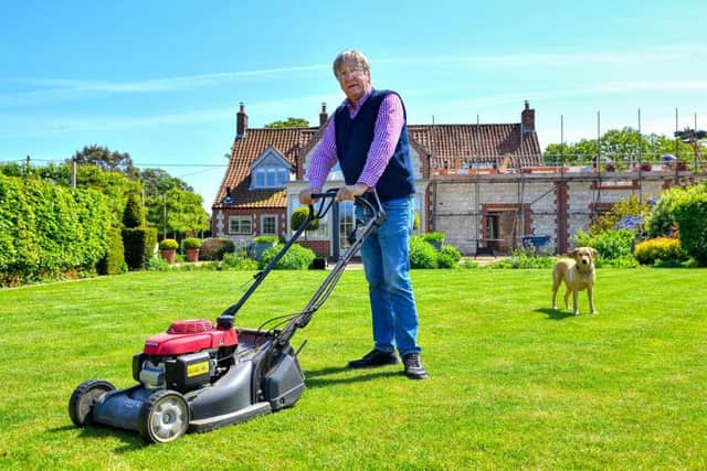 A gardener has hit out at the neighbours who “grassed him up” over his lawnmower after the local council told him a noise complaint has been made made. Credit: Newsquest / SWNS
