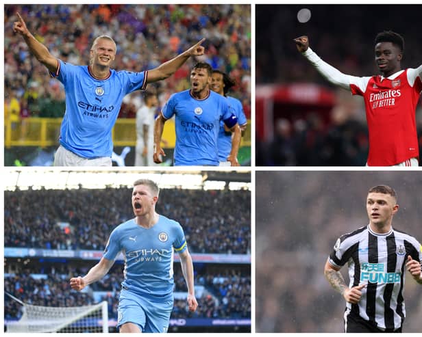 A number of top players are vying for a place in the Premier League team of the season. (Getty Images)
