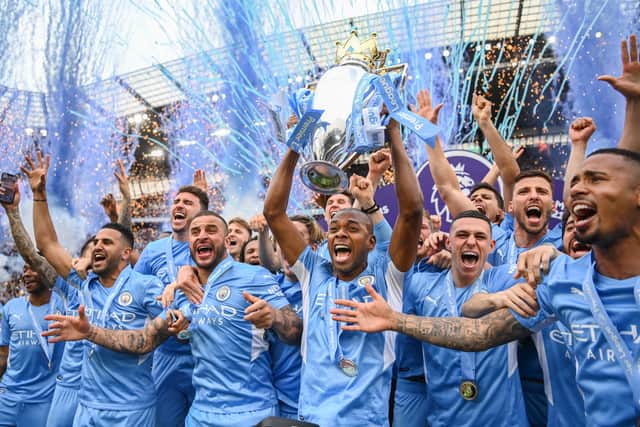 Man City edged Liverpool to the league title in 2021/22. (Getty Images)