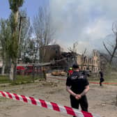 A Russian missile strike on a Ukrainian medical facility in Dnipro has killed two people and injured 23 others. (Credit: AFP via Getty Images)