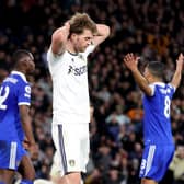Leeds’ Patrick Bamford reacts against Everton - both could face relegation in final day of Premier League