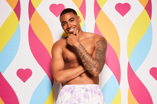 Tyrique Hyde, a semi-pro footballer from Essex, joins the cast of Love island 2023. (Credit: ITV)
