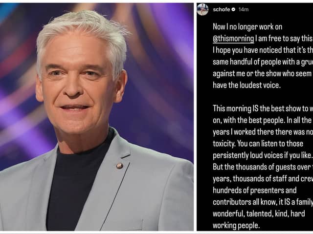 Phillip Schofield has hit back at claims of a 'toxic culture' on This Morning (Images: PA / Instagram)