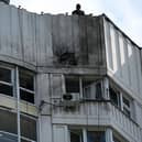A view of a damaged multi-storey apartment building after a reported drone attack in Moscow on May 30, 2023. Credit: Getty Images