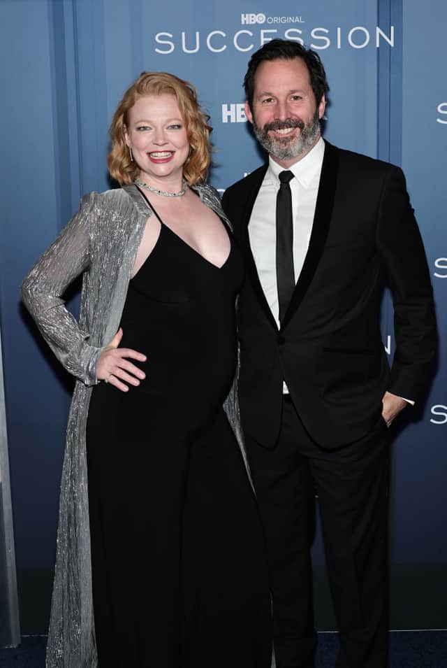 Sarah Snook and Dave Lawson attend the HBO's "Succession" Season 4 Premiere at Jazz at Lincoln Center on March 20, 2023 in New York City. (Photo by Jamie McCarthy/Getty Images)