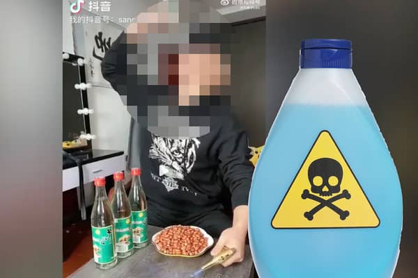 A TikToker has died after taking part in an online challenge and drinking many bottles of Baijiu spirit while livestreaming.