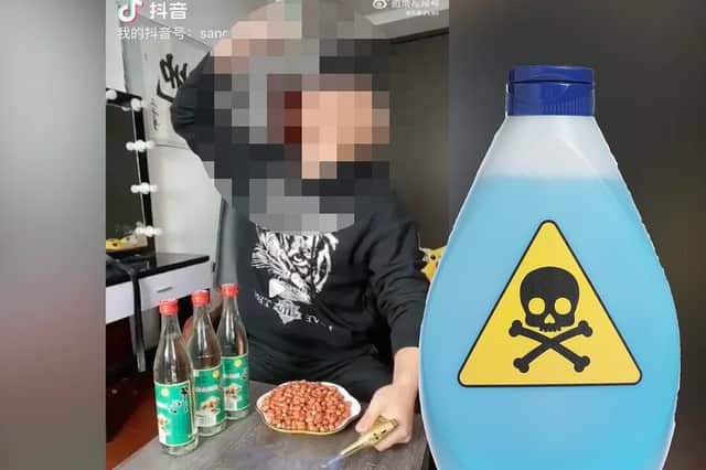 A TikToker has died after  taking part in an online challenge and drinking many bottles of Baijiu spirit while livestreaming.