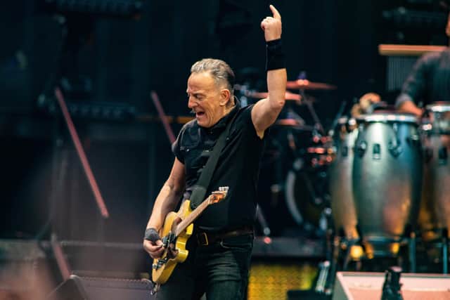 US singer-songwriter Bruce Springsteen performs at the Johan Cruijff ArenA as part of a European tour in Amsterdam on 25 May (Photo: PAUL BERGEN/ANP/AFP via Getty Images)