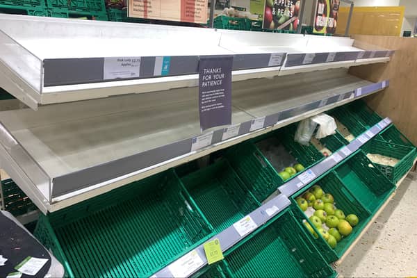 Waitrose has had empty shelves in at least several of its stores as a result of an IT glitch (image: PA)