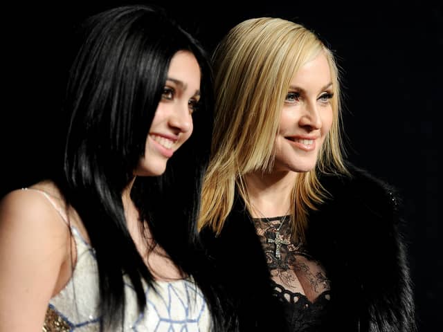 Lourdes Leon and Madonna arrive at the Vanity Fair Oscar party hosted by Graydon Carter held at Sunset Tower on February 27, 2011 in West Hollywood, California.  (Photo by Pascal Le Segretain/Getty Images)