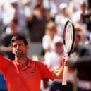 Novak Djokovic celebrates first round win over Aleksandar Kovacevic