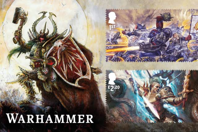 Six stamps in the main set depict characters from the worlds of Warmhammer (Photo: Royal Mail/PA Wire)