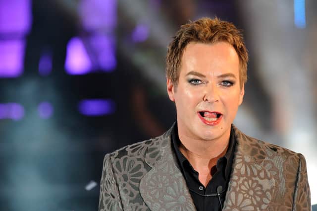 Julian Clary leaves the Celebrity Big Brother House in 2012 (Credit: Ben Pruchnie/Getty Images)