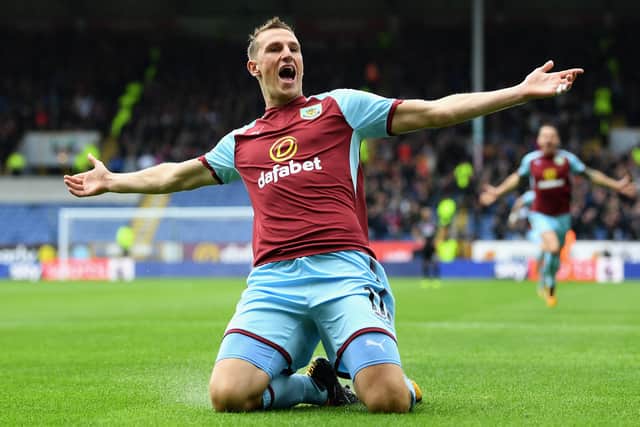 Chris Wood was a regular starter for Burnley during Sean Dyche's time at the club. (Getty Images)