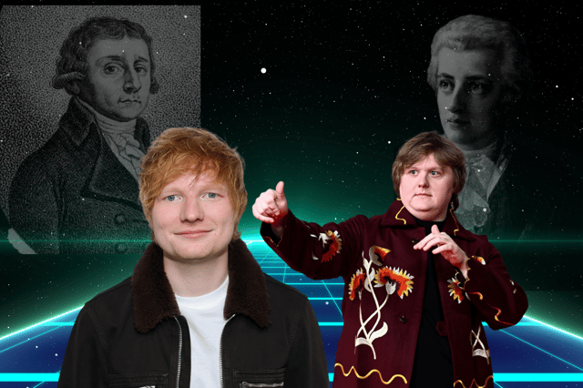 Are Ed Sheeran and Lewis Capaldi about to become embroiled in a music beef? (Credit: Getty Images/Canva)