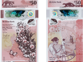 The £50 polymer note from the Ulster Bank, which entered circulation in June 2022, features people and places in Northern Ireland.